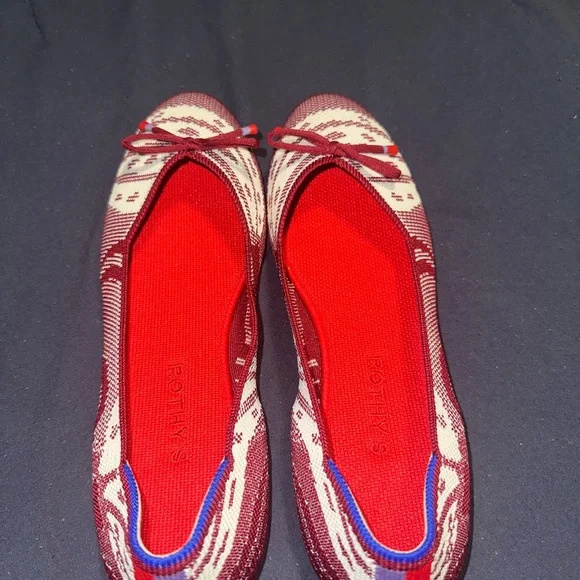 Rothy's Red and Cream Women's Flats - Picture 2 of 5
